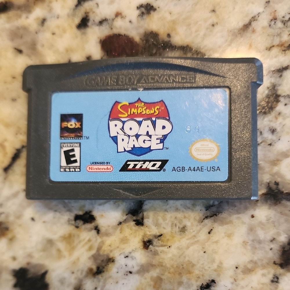 The Simpsons Road Rage Game Boy Advance Cartridge